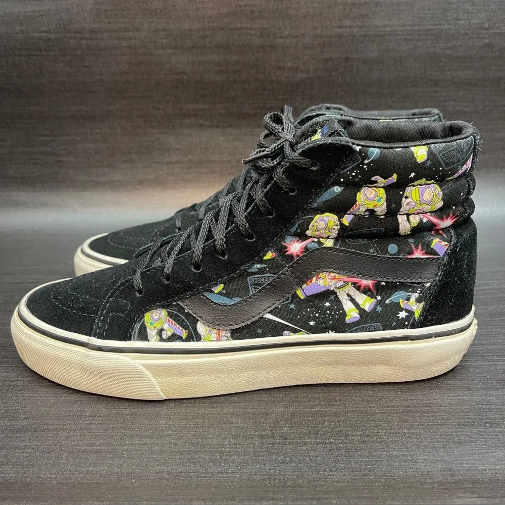 VANS x Toy Story Buzz Lightyear Sk8-Hi Disney Canvas Suede Women’s Size 7 Shoes - Picture 5 of 12